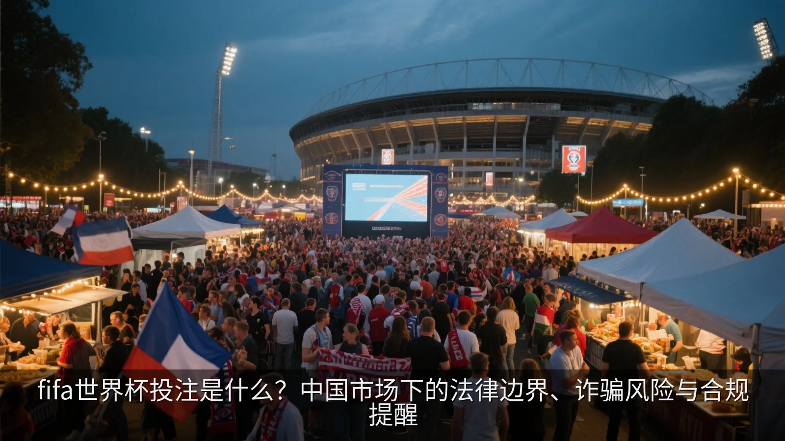 世界杯主题资讯风格配图,包含足球、赛程表与风险提示元素